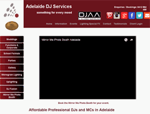 Tablet Screenshot of adelaidedjservices.com.au